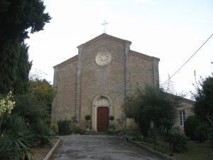 Facciata della Pieve di Novilara