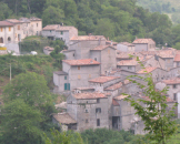 Vista di Pieia dal sentiero per Fondarca