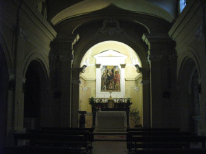 Pala d'altare all'interno della chiesa di Casteldimezzo