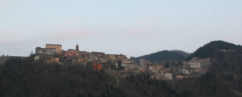 Panorama di Sassocorvaro da Mercatale