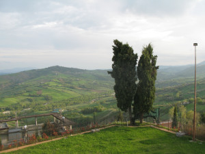 Parco di Sassofeltrio con vista sulla Valconca