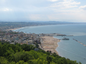 Panorama sulla Riviera Romagnola da Gabicce Monte