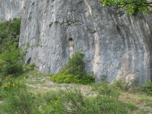 Partenza delle vie di arrampicata della Balza della Penna