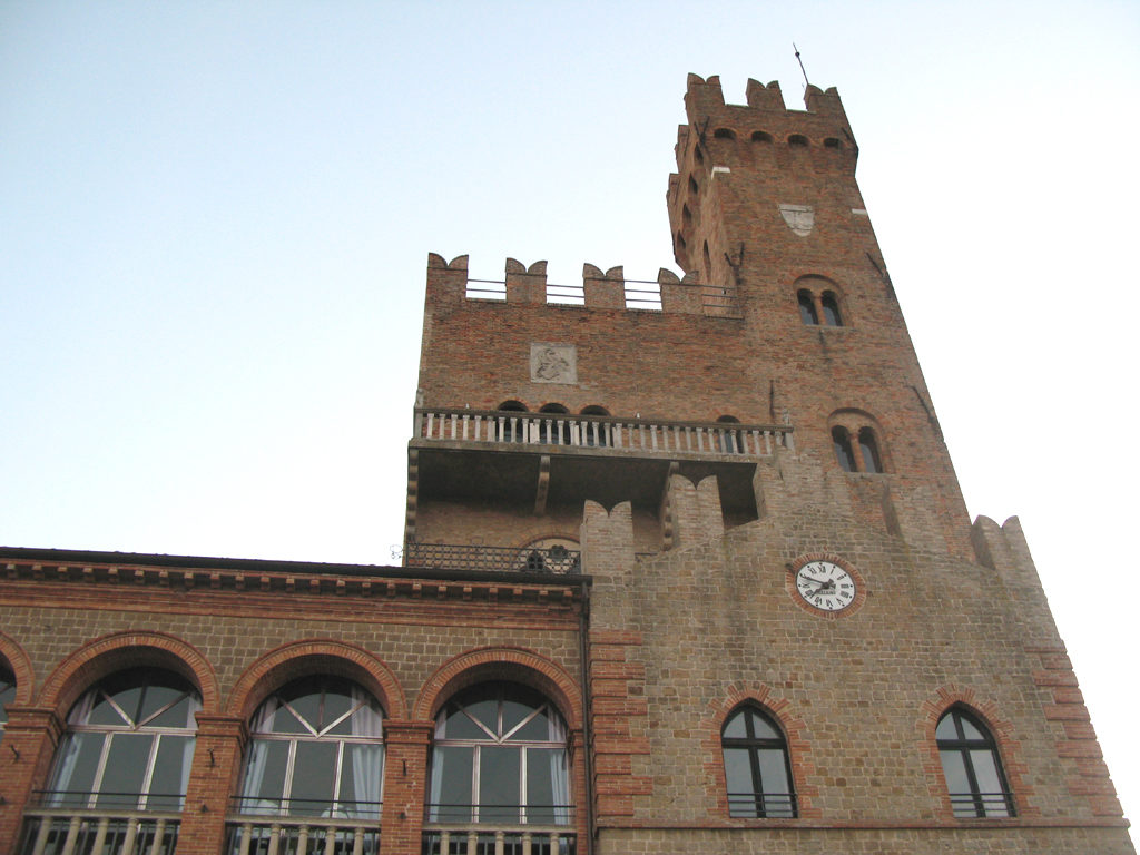 Vista di un particolare del Castello di Tavoleto