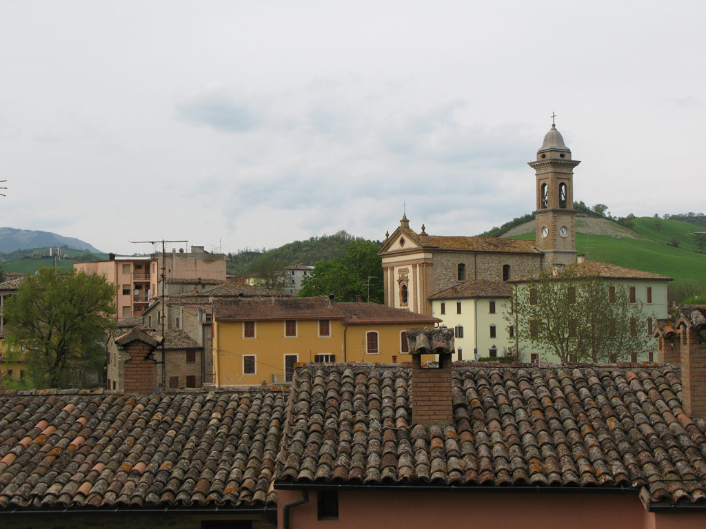 Panorama di Belforte con Chiesa Parrocchiale