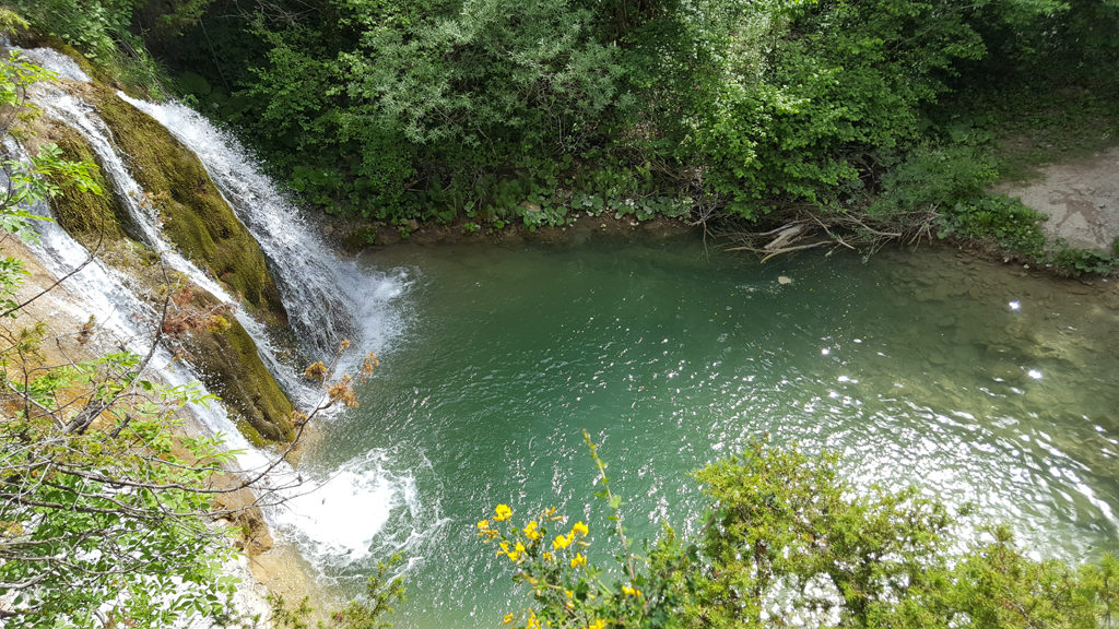 La cascata della Gorgaccia, nei pressi di Apecchio